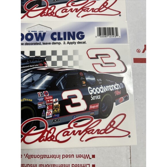 Lot Of 3 DALE EARNHARDT #3 GOODWRENCH CAR NASCAR WINCRAFT RACING WINDOW CLING - Picture 4 of 4